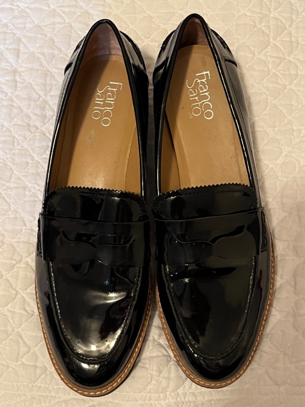 Franco Sarto Black Patton Loafer